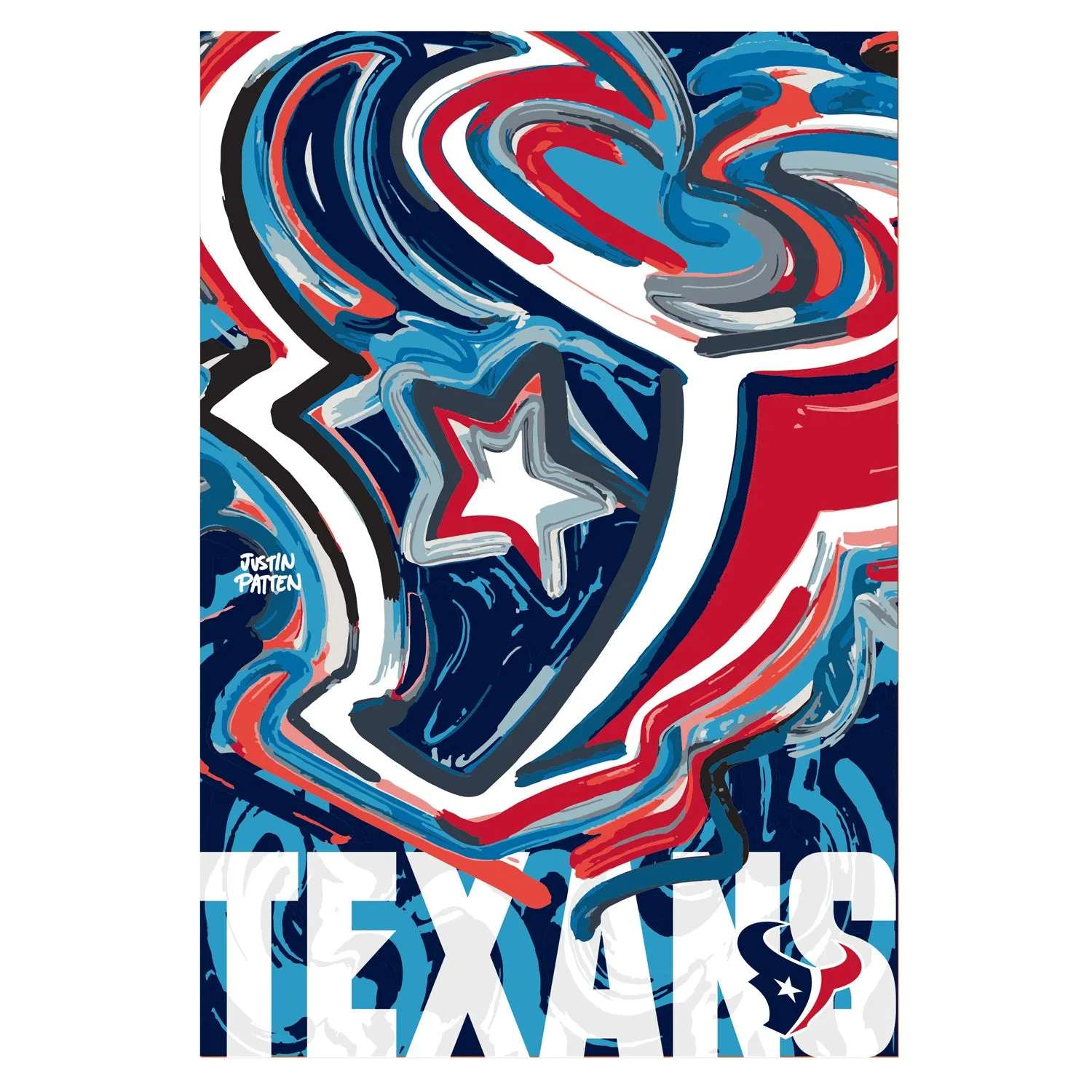 Houston Texans, Suede GDN, Justin Patten Logo,14s3812jpal