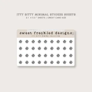 ITTY BITTY Sports Soccer Stickers