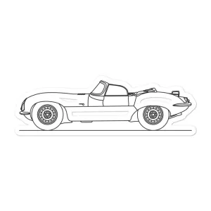 Jaguar XKSS Outline Sticker