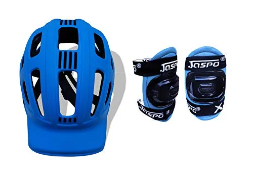 Jaspo Marshal Blue Adjustable Roller Skates Combo (Skates   Helmet   Knee Guards   Bag) - for Age Group 6 to 14 Years