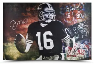 Joe Montana Autographed 49ers "Cool Joe" 36" x 24" Photograph UDA LE 50