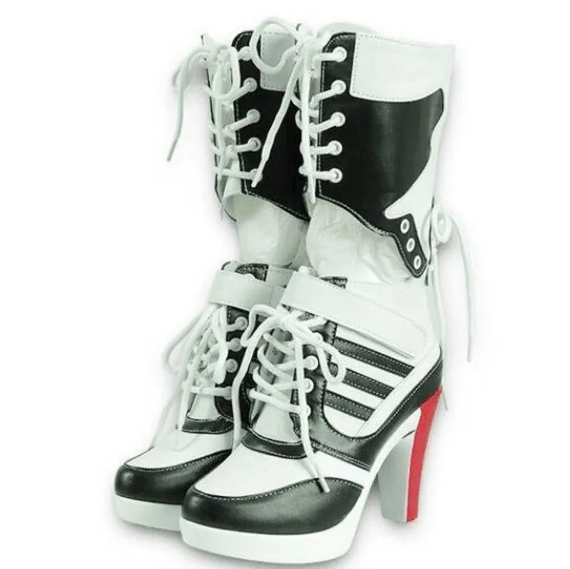 joker and harley adult quinn suicide squad costumes cosplay shoes boots for adults men Women Clown Lady accessories halloween