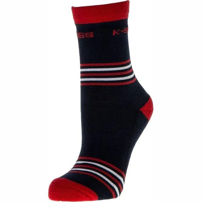 K-Swiss TAC Heritage Duo Sports Socks - White Navy