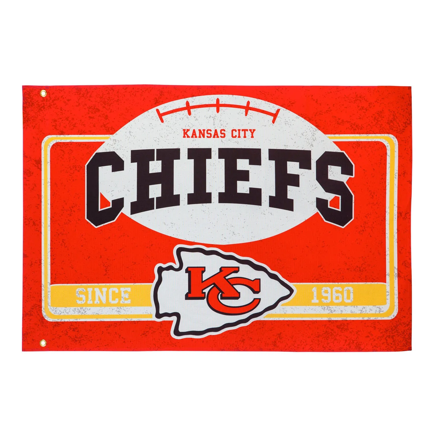 Kansas City Chiefs, Linen Estate Flag,17l3815