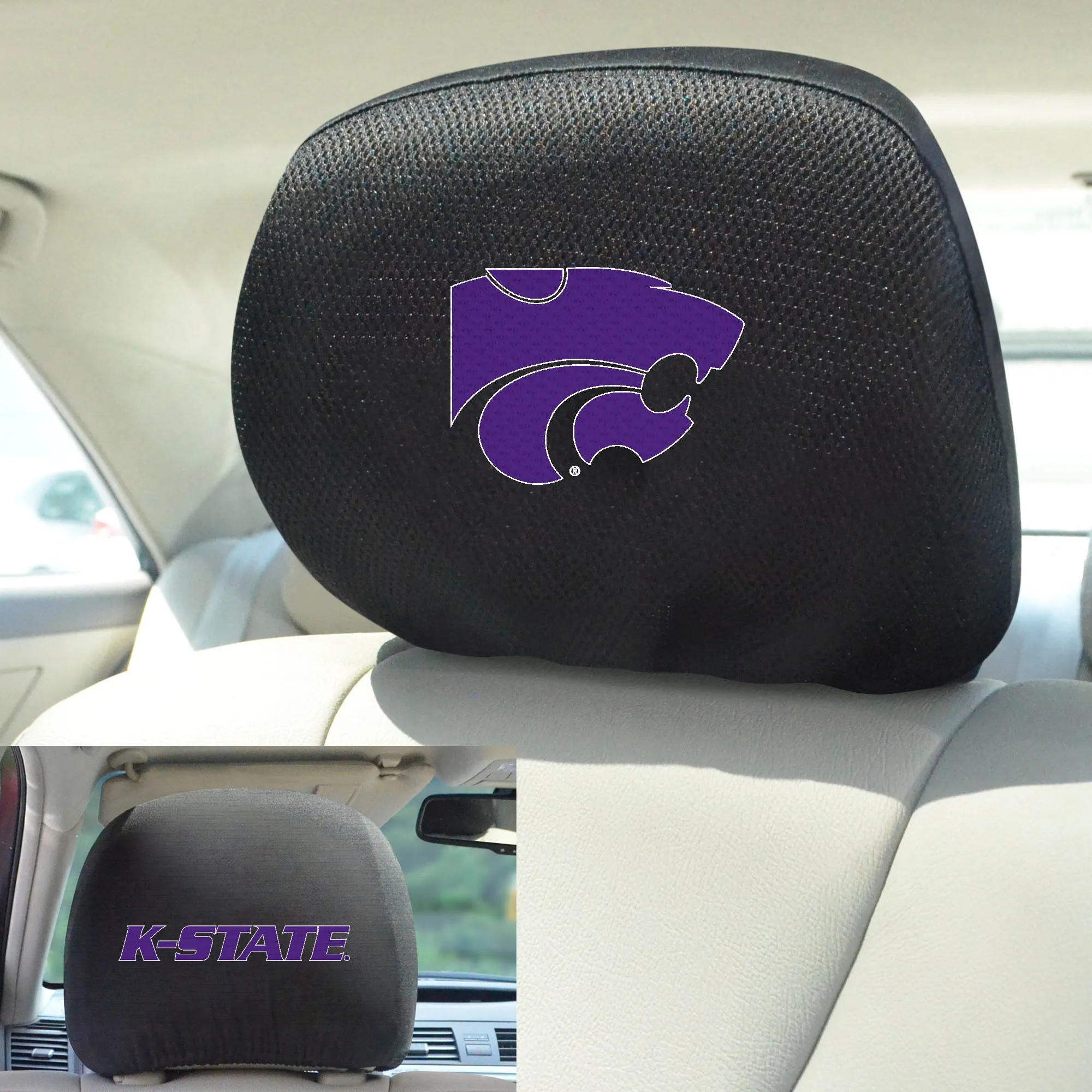 Kansas State University Head Rest Cover
