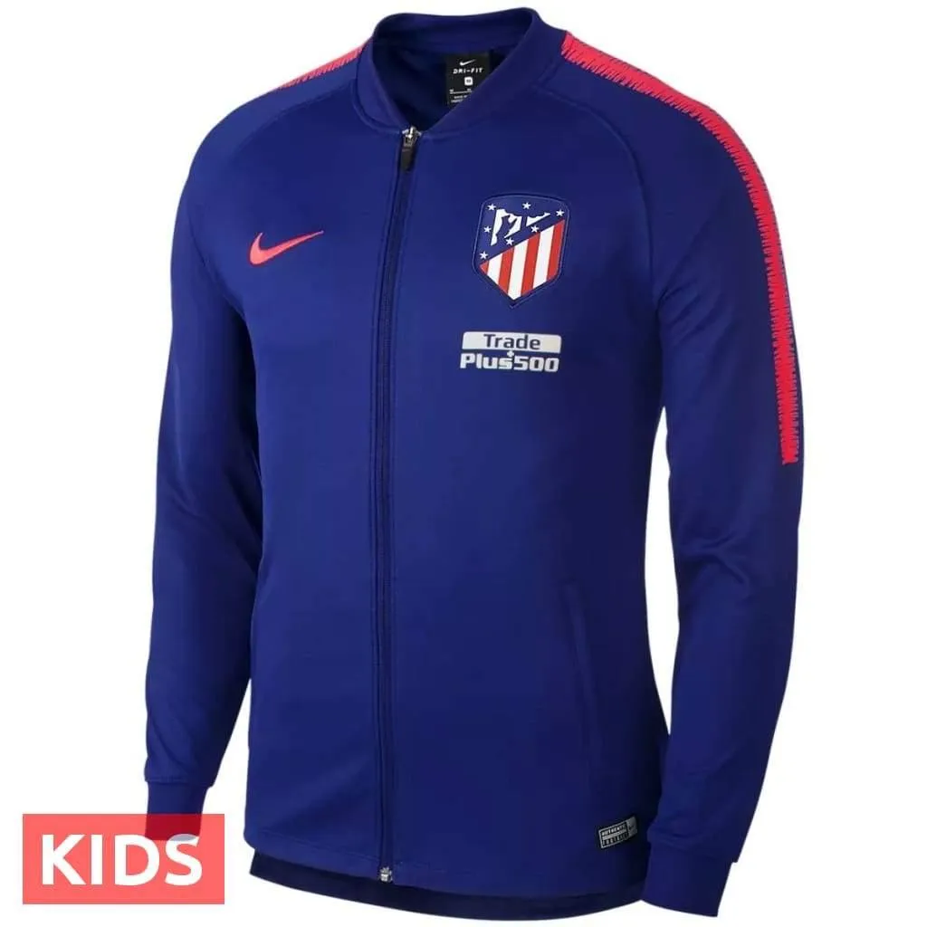 Kids - Atletico Madrid blue presentation soccer tracksuit 2018/19 - Nike