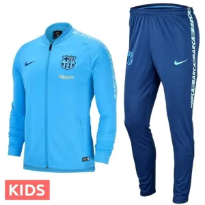 Kids - FC Barcelona soccer presentation Tracksuit light blue 2019 - Nike