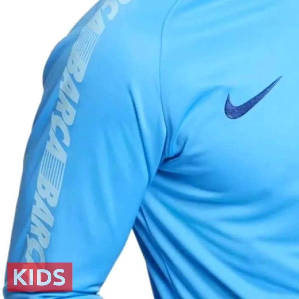 Kids - FC Barcelona soccer presentation Tracksuit light blue 2019 - Nike