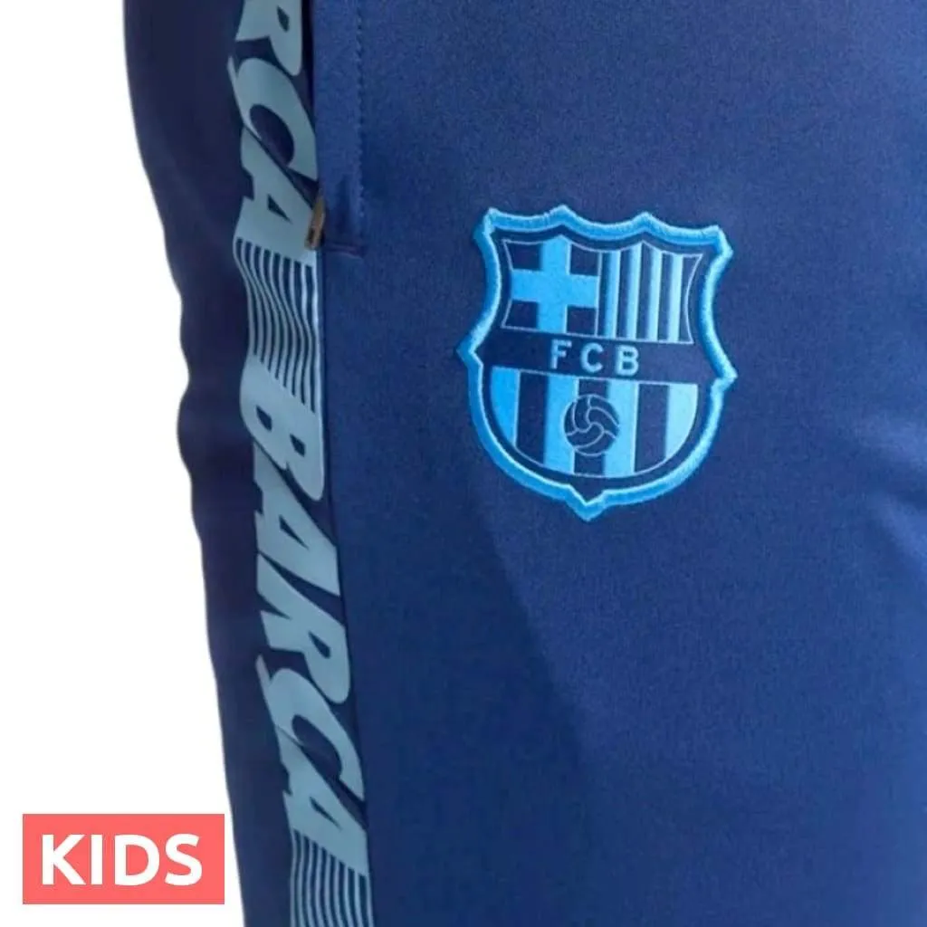 Kids - FC Barcelona soccer presentation Tracksuit light blue 2019 - Nike