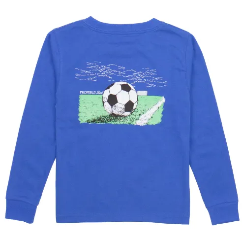 Kids Properly Tied Soccer Tee - Bay Blue