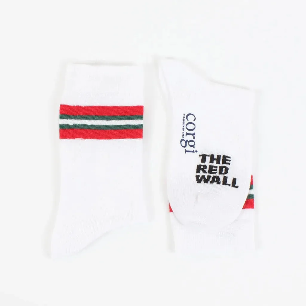 Kids Red Wall Striped Cotton Socks