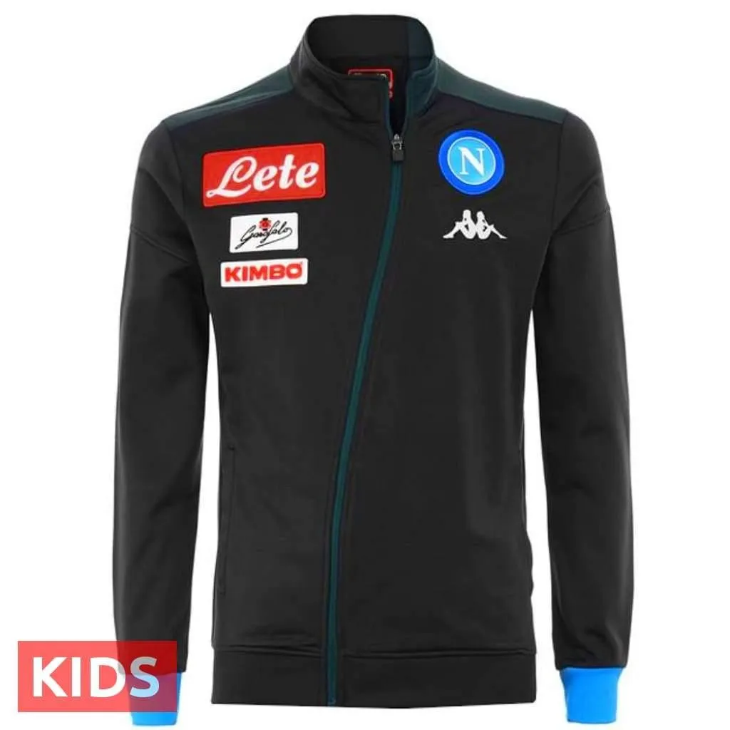Kids - SSC Napoli dark blue presentation soccer tracksuit 2018/19 - Kappa