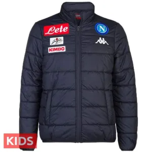 Kids - SSC Napoli soccer training/presentation bomber jacket 2018/19 - Kappa
