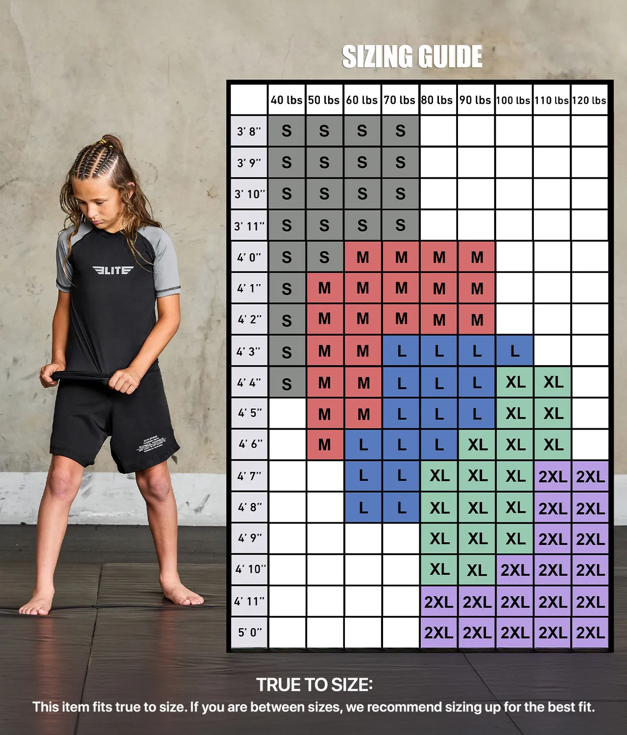 Kids' Standard Gray Short Sleeve No-Gi BJJ Rash Guard