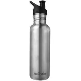 Klean Kanteen Classic Water Bottle w/ Sports Cap - 532ml