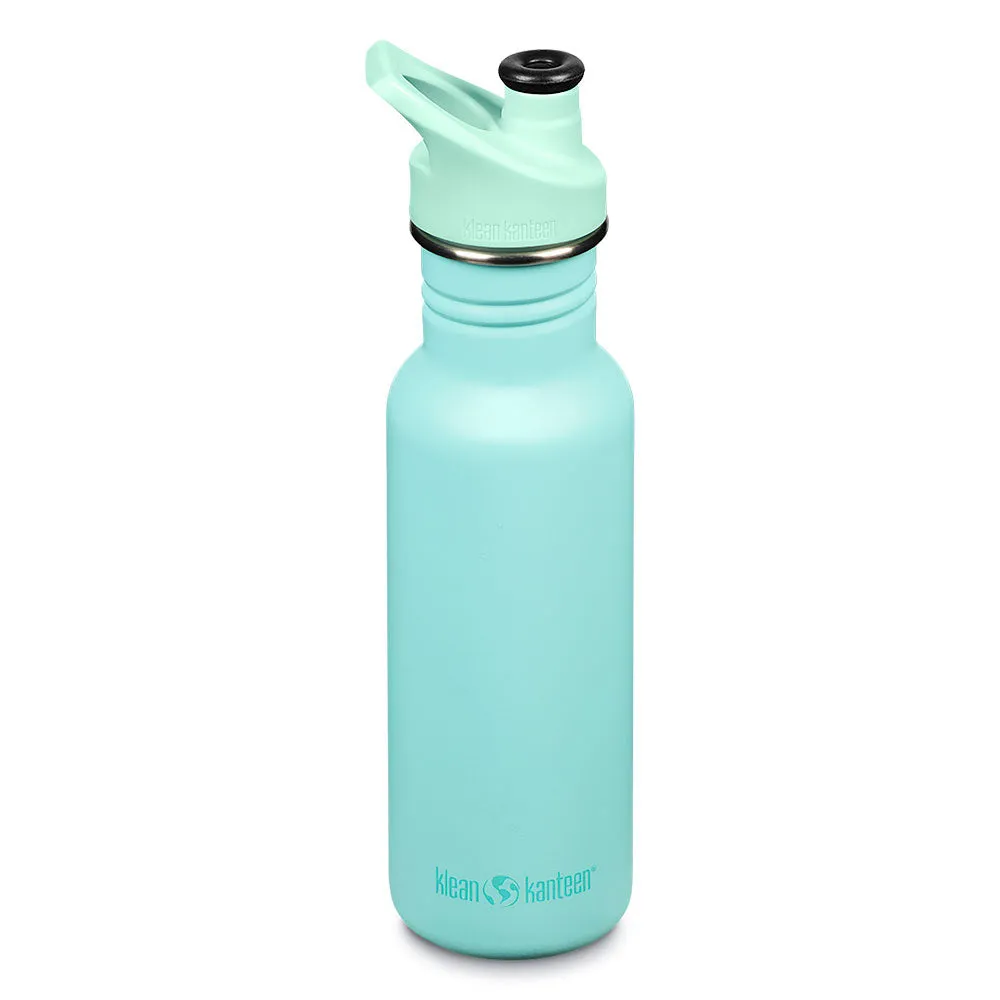 Klean Kanteen Classic Water Bottle w/ Sports Cap - 532ml