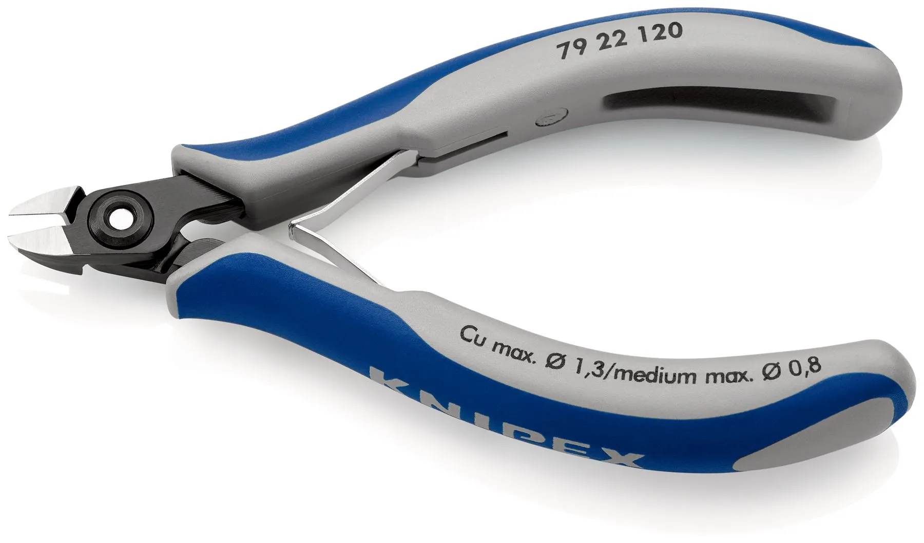 KNIPEX Precision Electronics Diagonal Cutter Cutting Pliers 120mm Multi Component Grips 79 22 120
