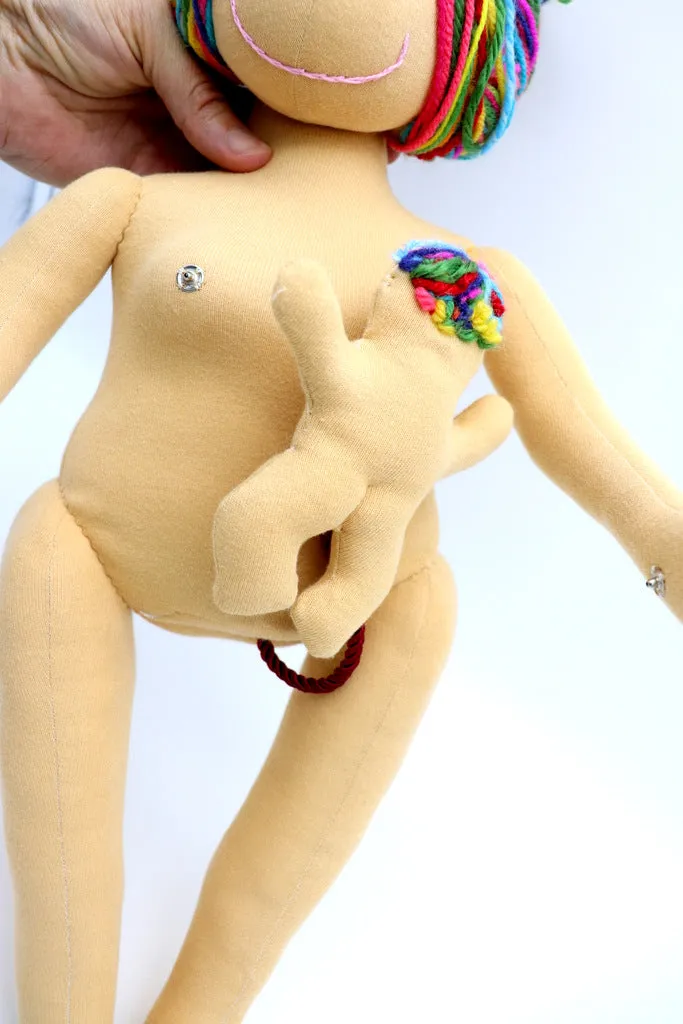 LAMAZE BIRTH AND BREASTFEEDING or VBAC DOLL