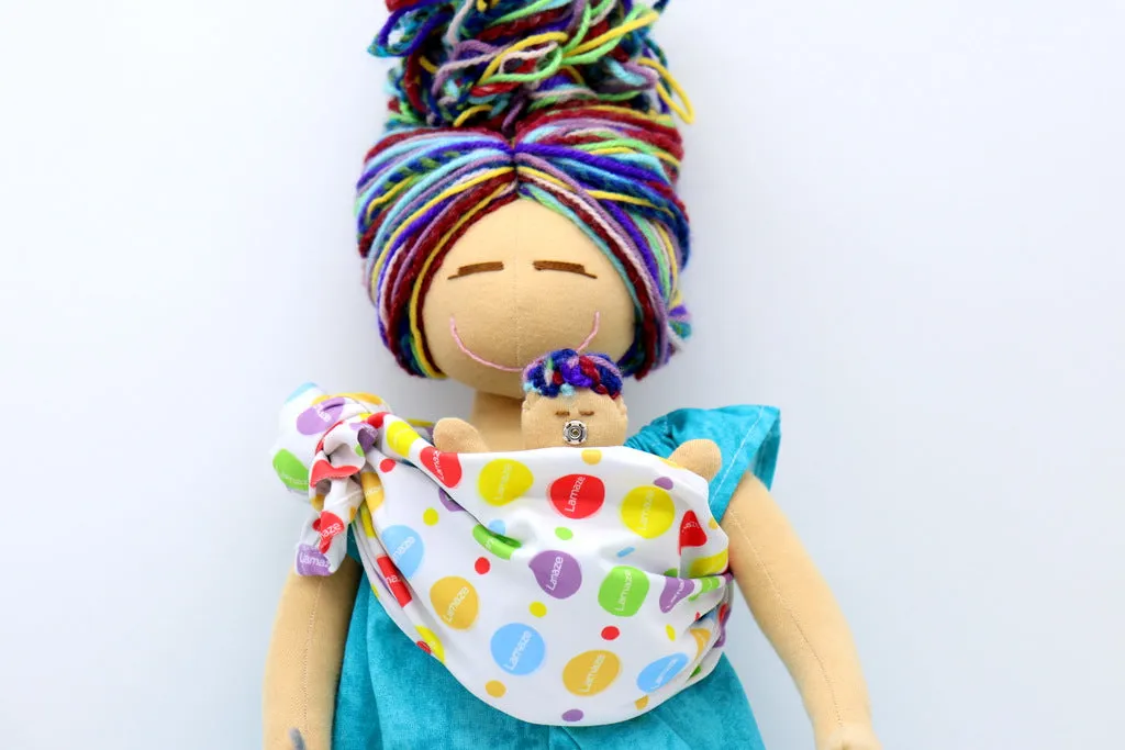 LAMAZE BIRTH AND BREASTFEEDING or VBAC DOLL