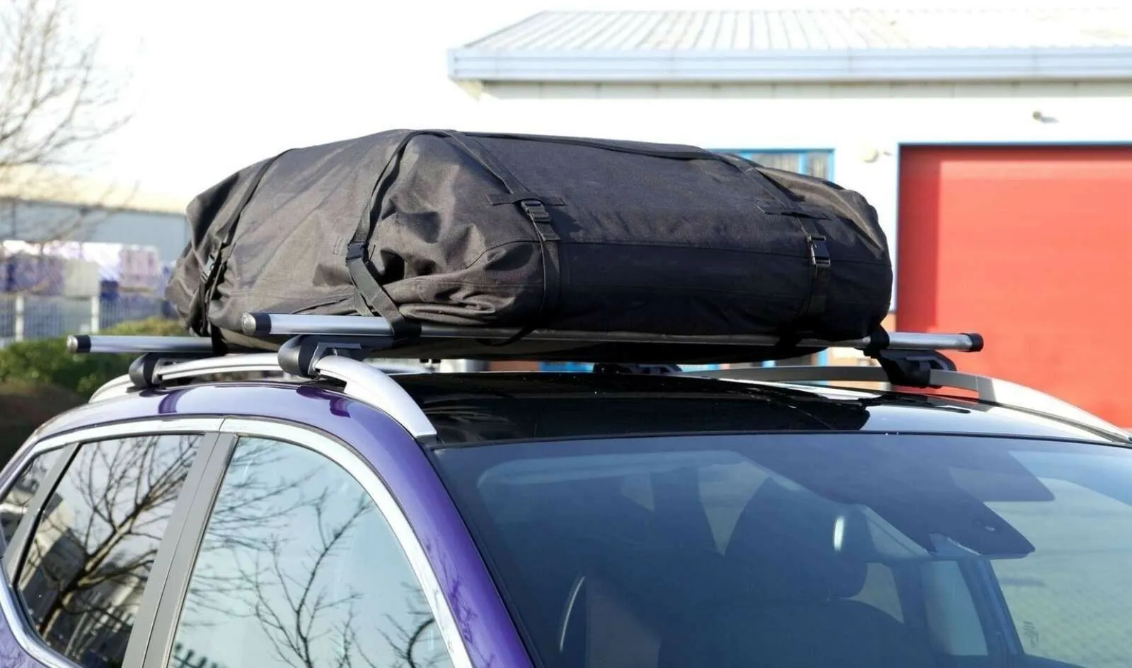 Large Black Fully Waterproof Roof Rack Box Storage Cargo Cover Bag Foldable