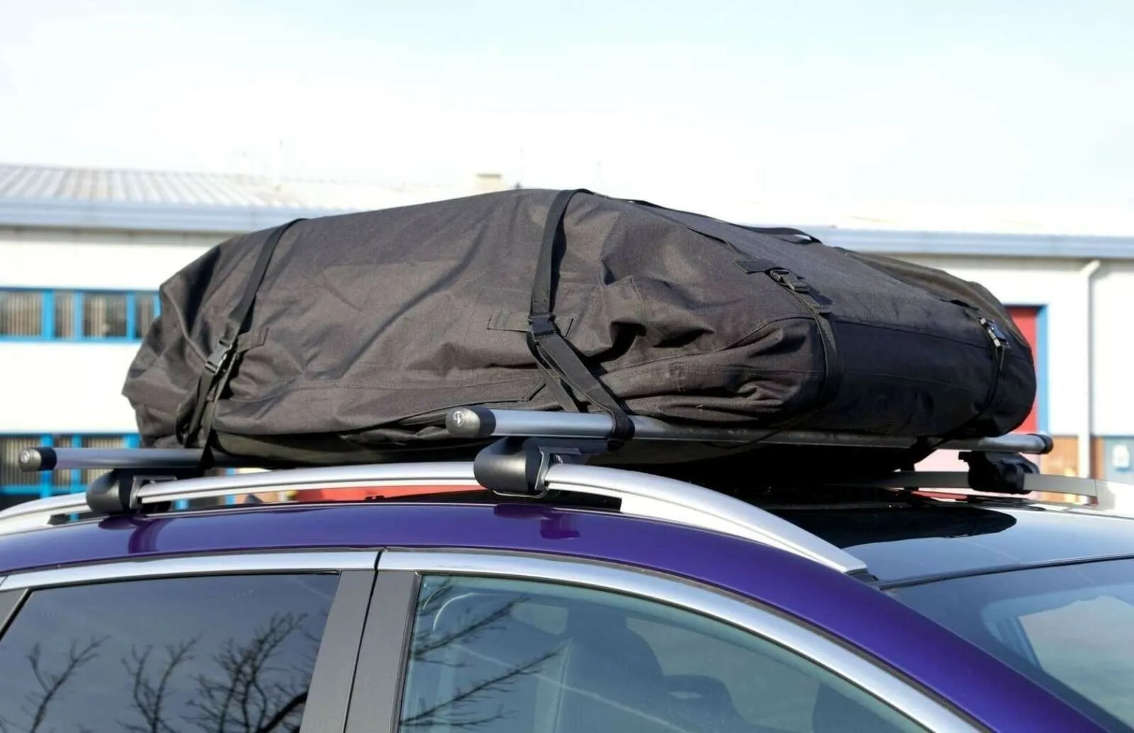 Large Black Fully Waterproof Roof Rack Box Storage Cargo Cover Bag Foldable