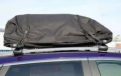 Large Black Fully Waterproof Roof Rack Box Storage Cargo Cover Bag Foldable