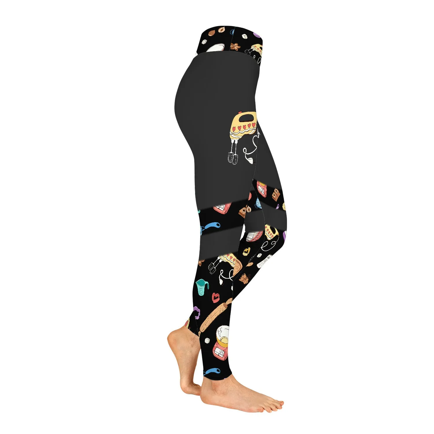 Latest Baker Legging Baking Tools Pattern Legging Cake Lover 7