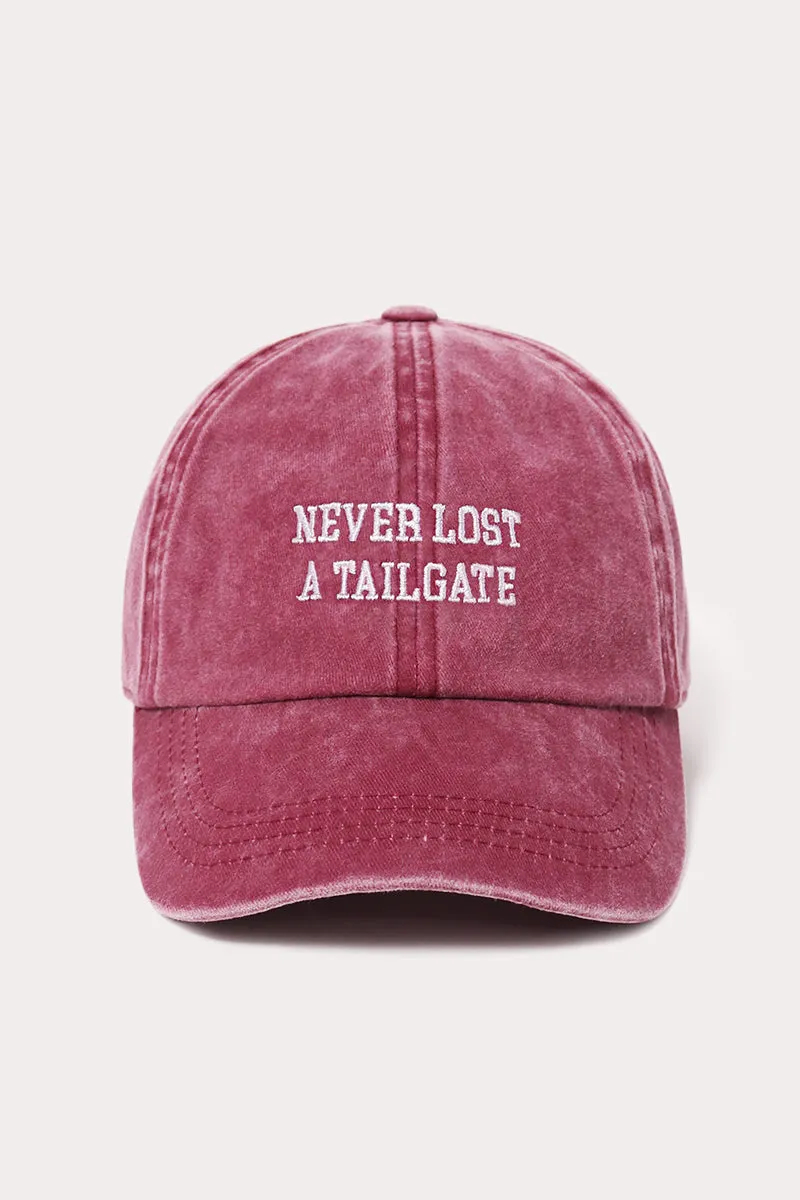 LCAP1824 - Never lost a tailgate embroidery baseball cap