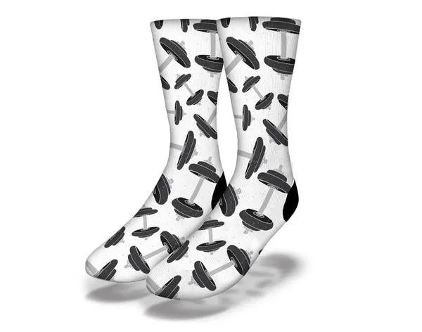 LIFTING DUMBELLS Fun Gym Socks