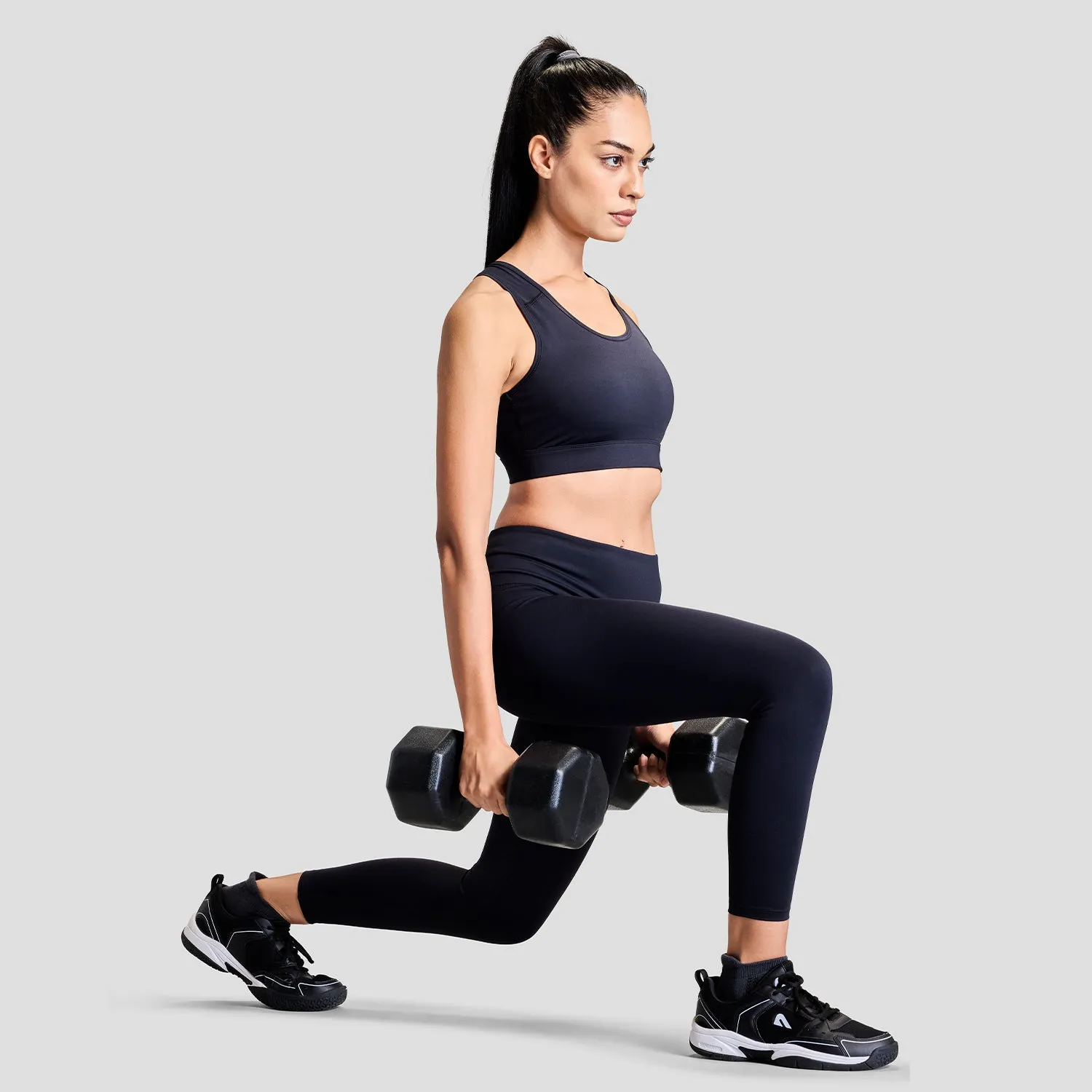 Limitless Womens Sports Bra - Black