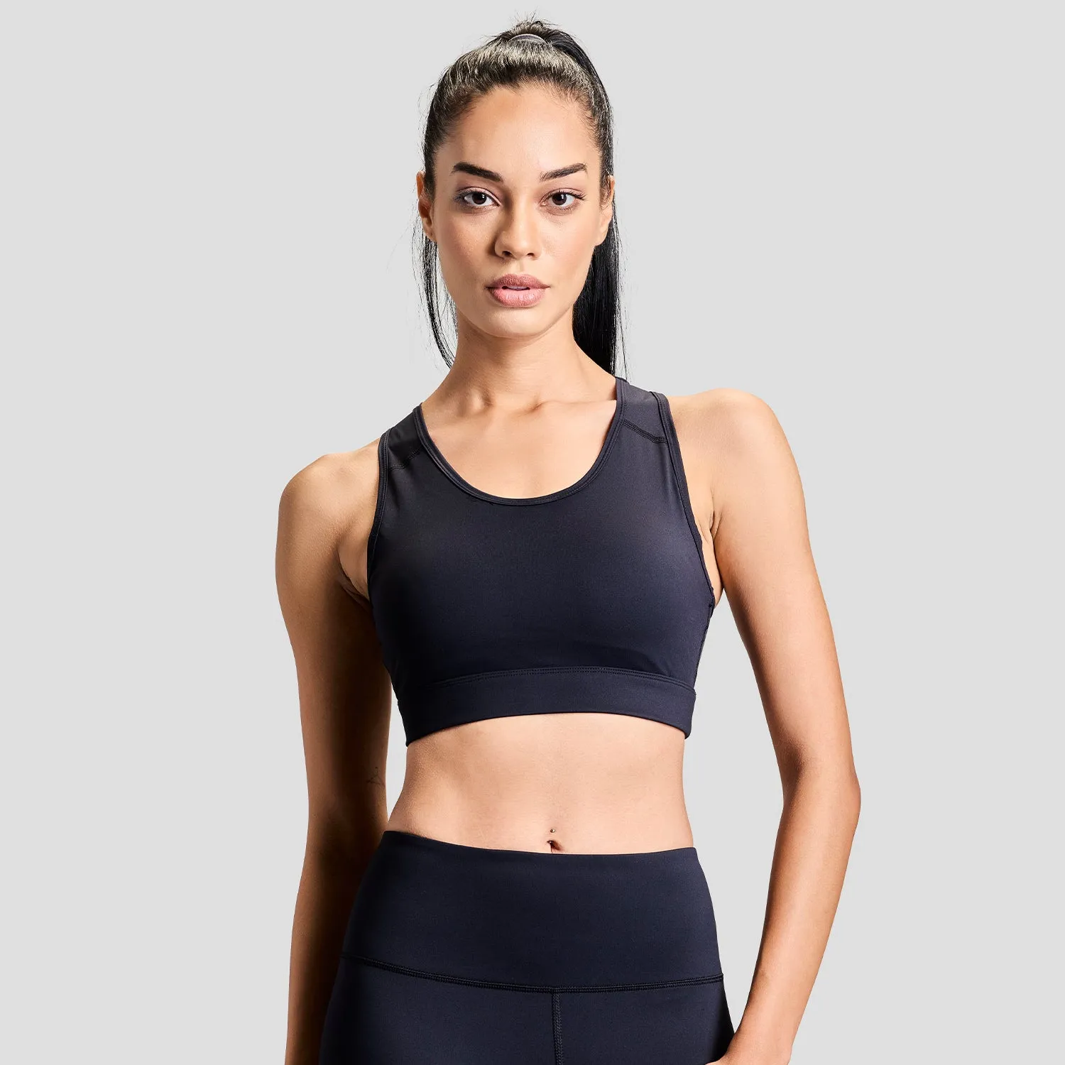 Limitless Womens Sports Bra - Black