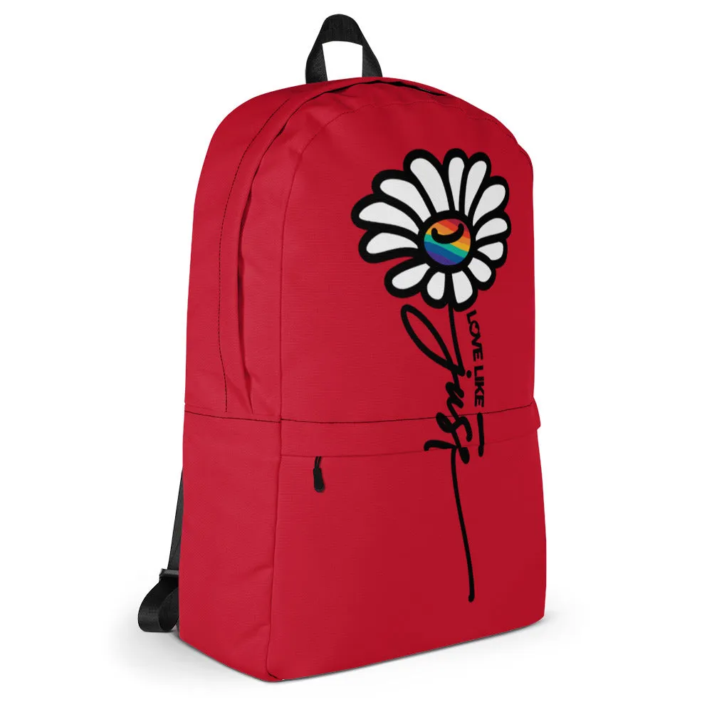 LLJ Daisy Red Backpack