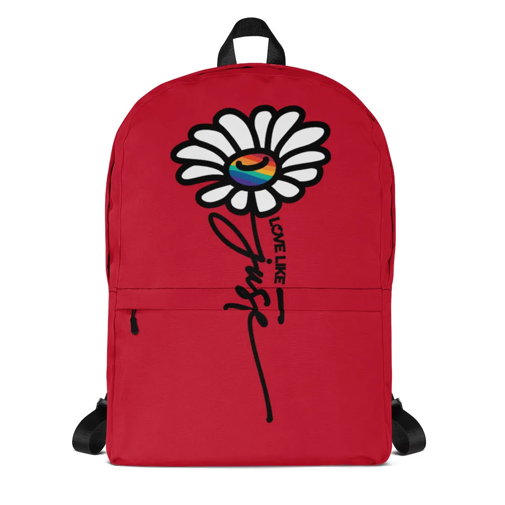 LLJ Daisy Red Backpack