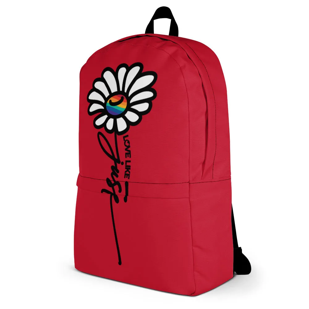 LLJ Daisy Red Backpack