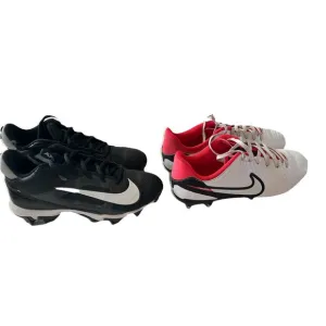 LOT OF 2 PAIRS OF Nike Football &amp; Soccer CLEATS, YOUTH BOYS SIZE 6Y