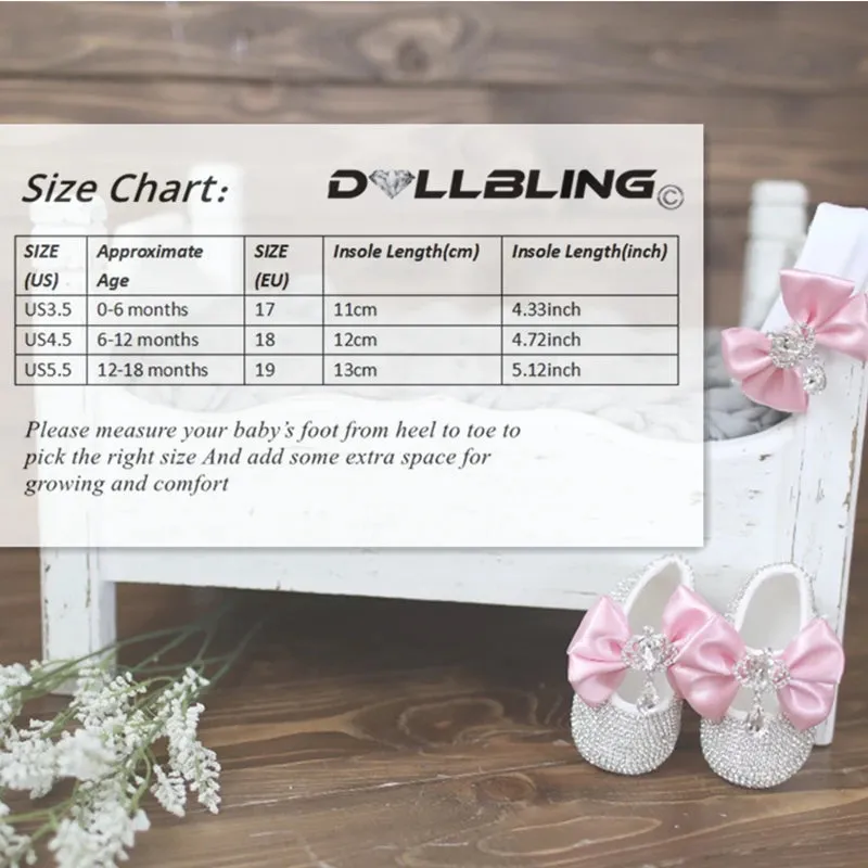 Luxury Baby Bottles & Shoes Headband Set Keepsake