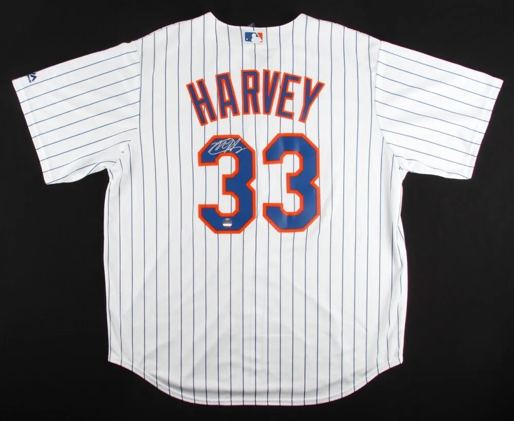 Matt Harvey Signed Mets Authentic Majestic Jersey ( LOJO COA ) Former N Y Ace