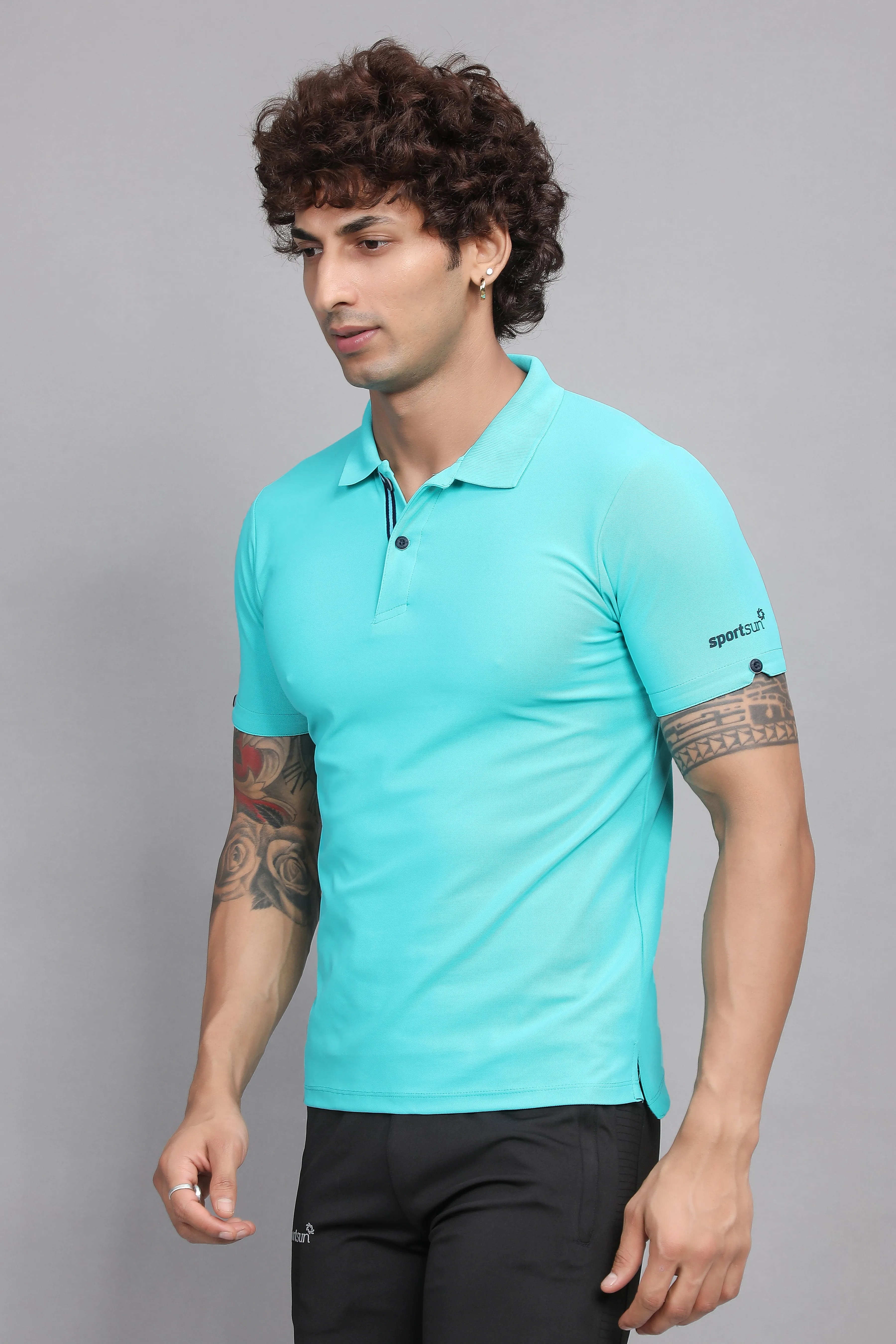 MAX Polo, Sea Green T Shirt