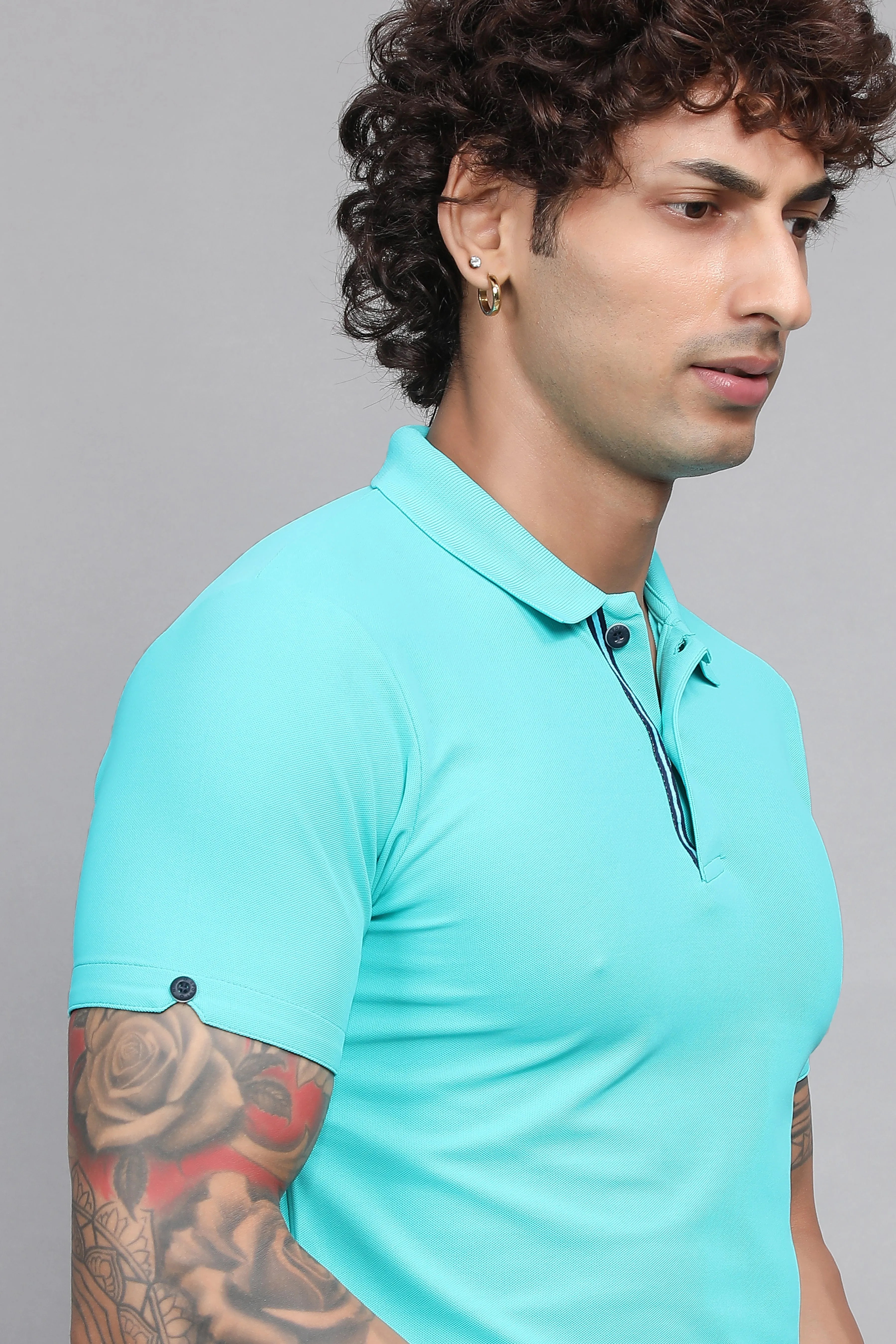 MAX Polo, Sea Green T Shirt