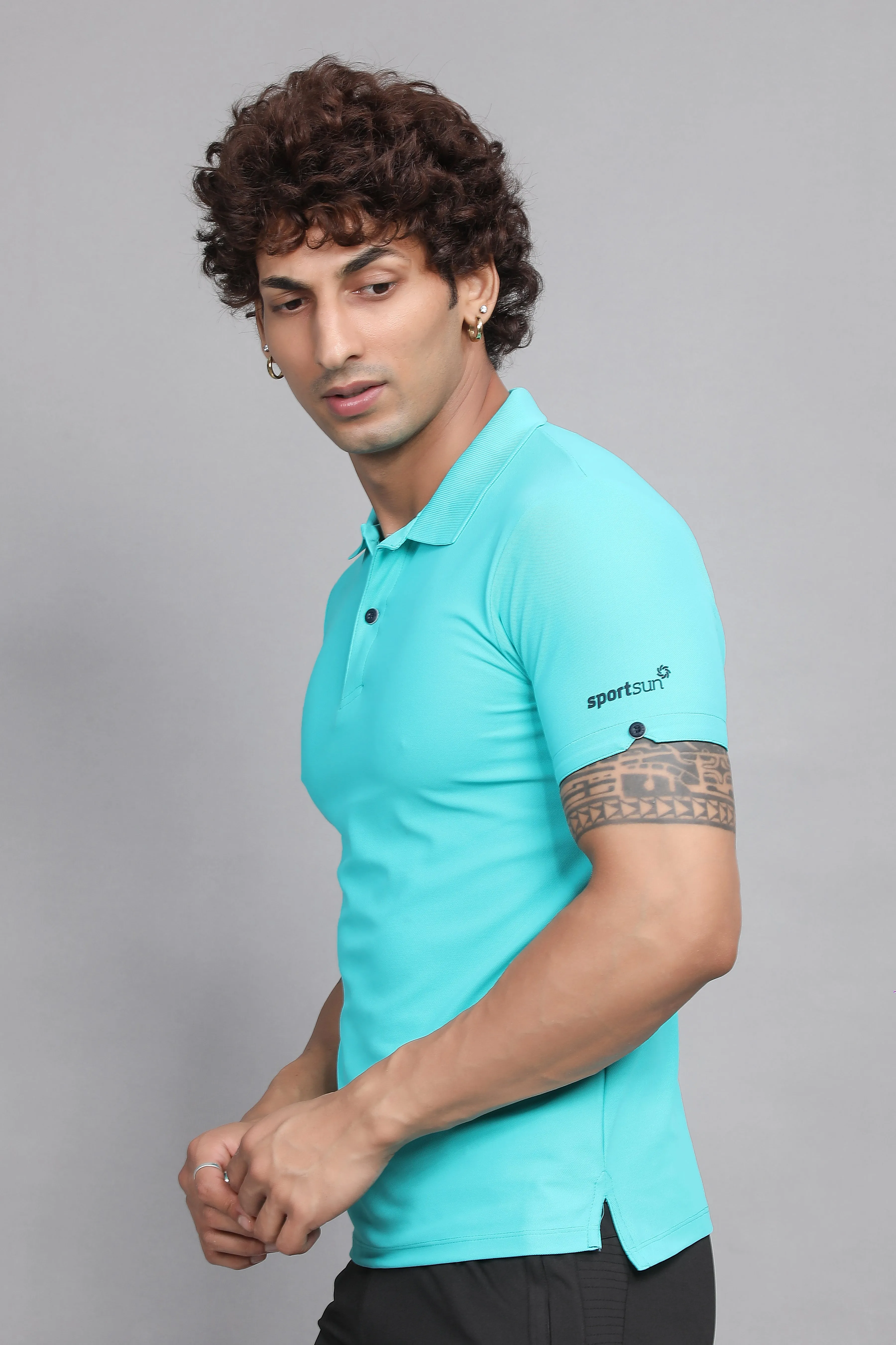 MAX Polo, Sea Green T Shirt