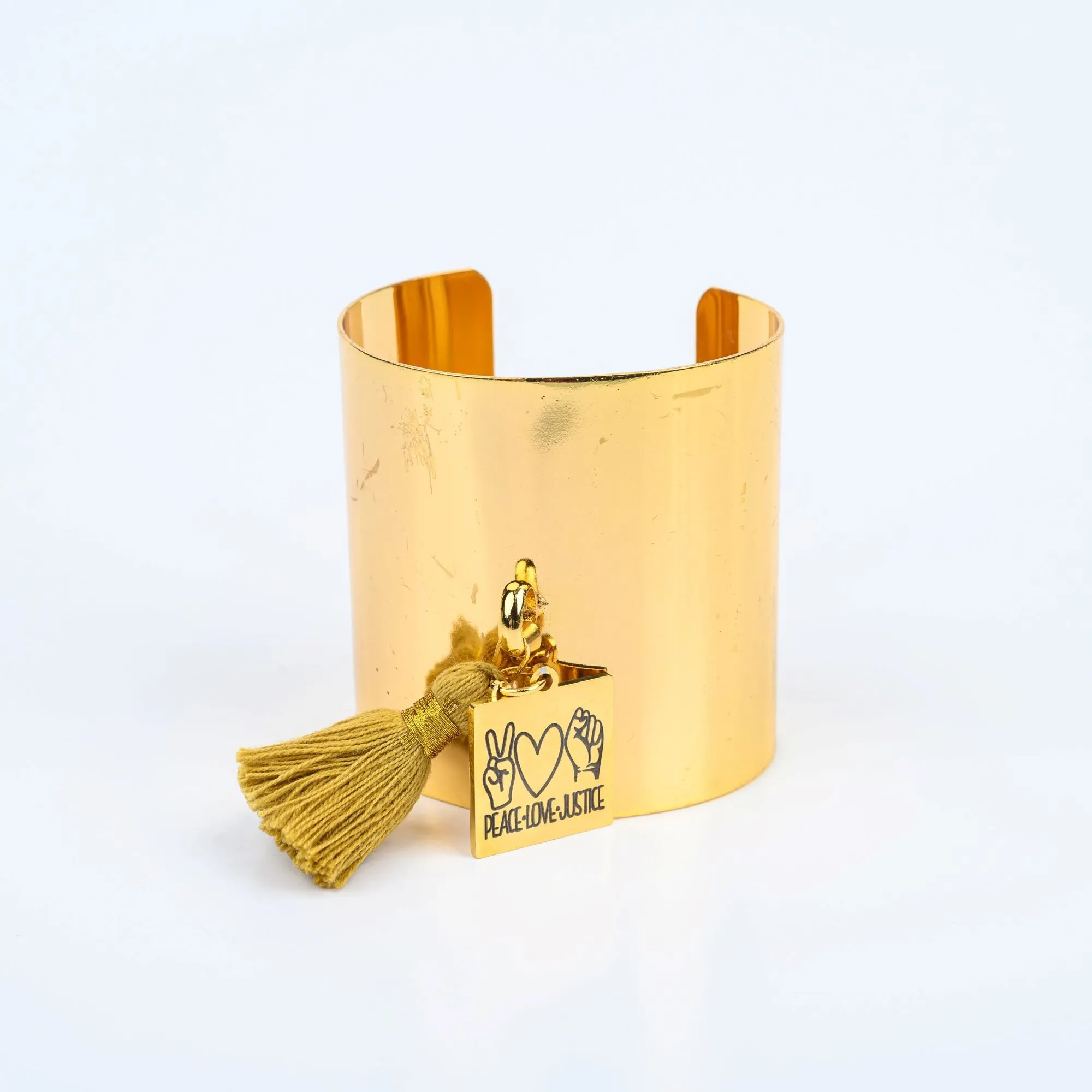 ME™ Word. Peace Love Justice Cuff