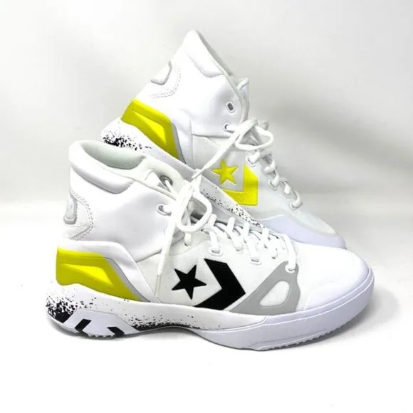 💖MEGA SALE💖Converse Men's 169512C G4   White Black Lemon Venom Mesh Leather