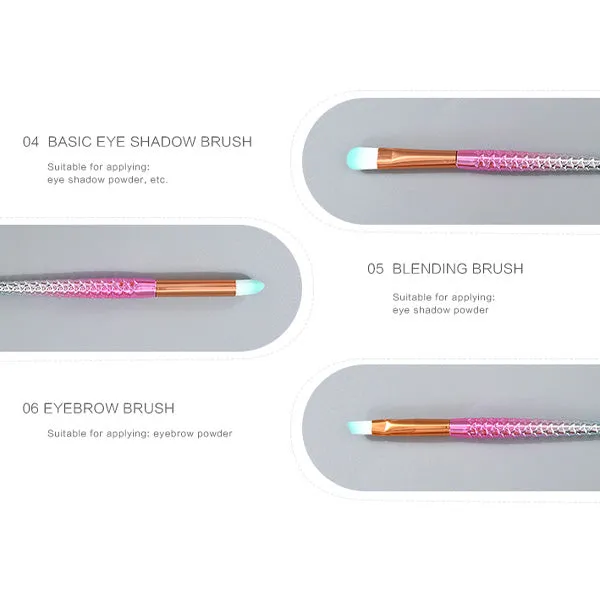 Mermaid Gradient Dazzling Series Makeup Brush