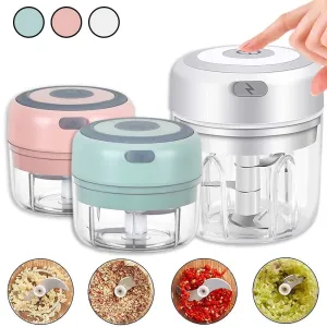 Mini Electric Garlic Chopper USB Charging Vegetable Crusher