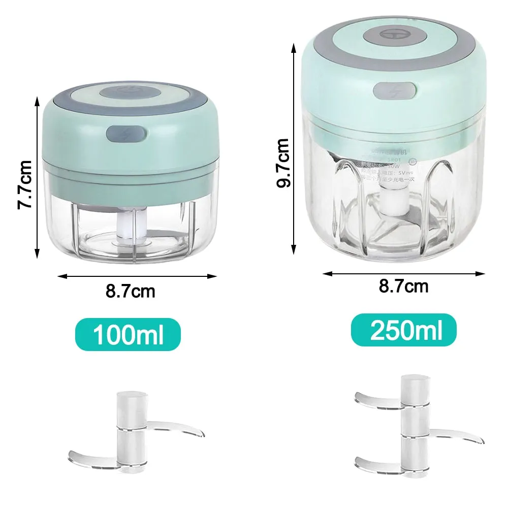 Mini Electric Garlic Chopper USB Charging Vegetable Crusher