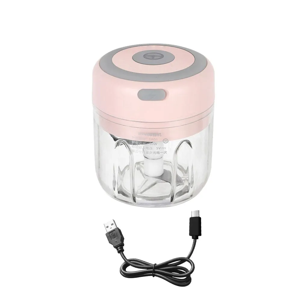 Mini Electric Garlic Chopper USB Charging Vegetable Crusher