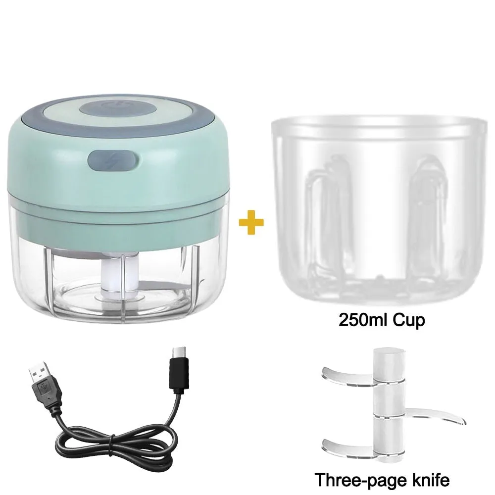 Mini Electric Garlic Chopper USB Charging Vegetable Crusher