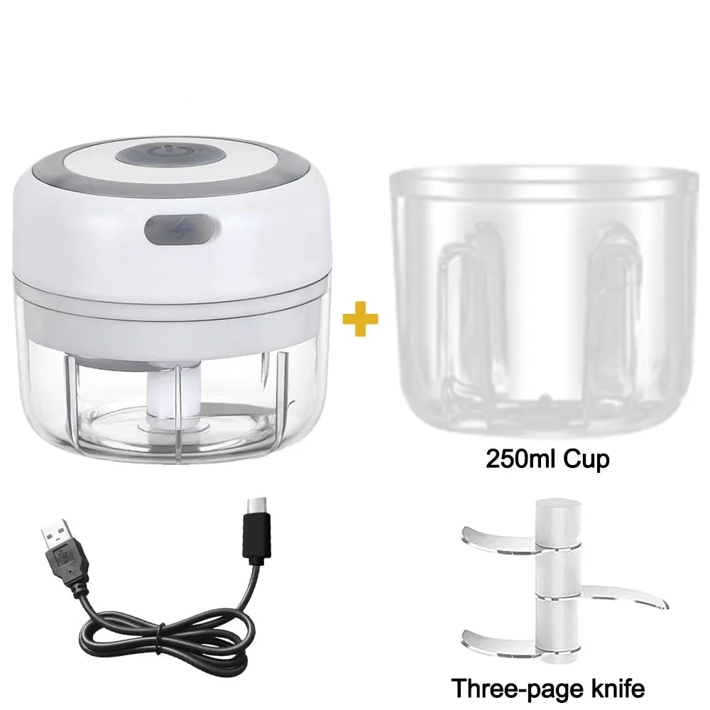 Mini Electric Garlic Chopper USB Charging Vegetable Crusher