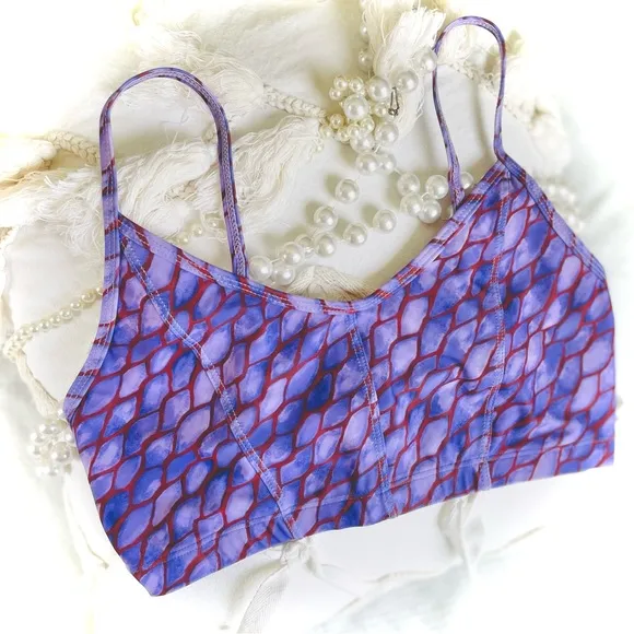MOTT50 | S | x Margherita Missoni Gabbie Italian Athletic Bikini Top Bra NWT