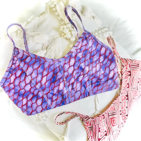 MOTT50 | S | x Margherita Missoni Gabbie Italian Athletic Bikini Top Bra NWT